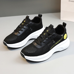Nouvelles chaussures pour femmes, chaussures en mesh tendance, respirantes, à semelle épaisse, polyvalentes, chaussures de sport en mesh pour étudiants - Product Image 6