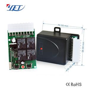 Sản xuất phổ <span class=keywords><strong>Transmitter</strong></span> và Receiver 4CH cửa tự động mở mã 12-30V điều khiển cho cửa nhà để xe YET404-v4.0 - Product Image 4