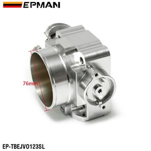 EPMAN 70mm Racing Billet corpo farfallato in alluminio per mitMitsubishi Lancer EVO 1 <span class=keywords><strong>2</strong></span> 3 4 g63 collettore di aspirazione argento EP-TBEJVO123SL - Product Image 5