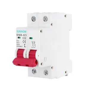 SN8-63 2P 4.5KA Disyuntor 40A 50A 63A AC Type MCB 400V Mini Rail Din Disjoncteur