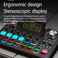 Mixer Audio Mini populer untuk perekaman seluler, peralatan kartu suara langsung dengan pengurang kebisingan untuk elektronik konsumen