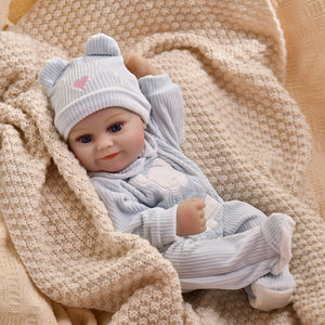 Muñeca Bebé de Vinilo y Silicona de 40 cm para Niños, <span class=keywords><strong>Reborn</strong></span> de 16 Pulgadas, Juguete <span class=keywords><strong>Real</strong></span> para Niñas, Ideal para Jugar a la Casita - Product Image 3