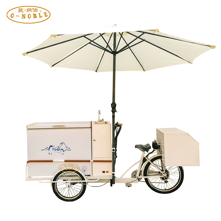 Mobile Electric Food Pancakes Tricycle Cart