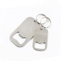 Décapsuleur de bouteilles de bière classique en métal, porte-clés vierge, portable, pour usage domestique, personnalisable, à accrocher à la ceinture, décapsuleur de canettes, porte-clés