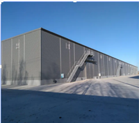 Structure en acier préfabriquée pour bâtiment agricole, entrepôt agricole, stockage de céréales
