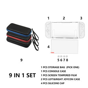 <span class=keywords><strong>Kit</strong></span> 9 en 1 pour NS2 <span class=keywords><strong>Switch</strong></span> 2 Film de <span class=keywords><strong>protection</strong></span> trempé Coque transparente pour <span class=keywords><strong>Nintendo</strong></span> <span class=keywords><strong>Switch</strong></span> 2 Joy-Con Thumb Stick Bouton en silicone - Product Image 2