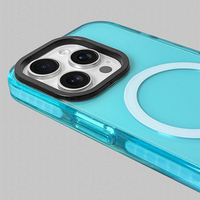 NOUVELLE Coque de téléphone transparente couleur néon pour iPhone 17 16 15 Pro Max 14 Pro 13 14 12, compatible avec le chargement sans fil, en silicone souple avec protection antichoc