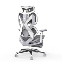 Chaise d'ordinateur ergonomique X5PRO chaises de jeu professionnelles tissu extensible plafond pc gamer chaise avec repose-pieds