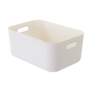 Plastic Storage <b>Bin</b> With Lid Rectangle Solid Color <b>Large</b> Capacity For <b>Kitchen</b> Living Room Toy Organization - Product Image 5