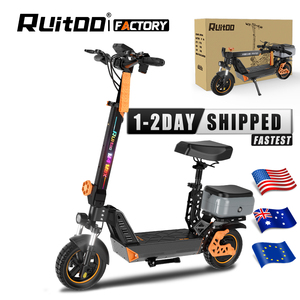 Scooter Eléctrico Ruitoo M4max para Adultos, Plegable, con Neumáticos Anchos, 48v, con Asiento, Rápido y Potente, en Venta, con Frenos de Disco, Scooter M4max - Product Image 1