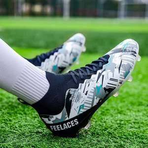 Wholesale Men's Soccer Shoes Indoor/Outdoor <strong>Football</strong> Cleats Big <strong>Size</strong> Boys' Training <strong>Boots</strong> with Rubber and Mesh Insole - Product Image 4