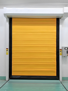 <span class=keywords><strong>Porte</strong></span> coulissante automatique isolée à haute vitesse en PVC silencieux auto-réparable pour entrepôt frigorifique, supermarché, cuisine - Product Image 1