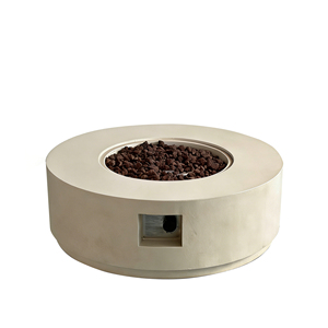 Outdoor Natural Gas <b>Fire</b> Bowl <b>Fire</b> <b>Pit</b> with 50000 BTU Eco-Friendly Design MGO Material Glass Beads for Garden & Patio Use - Product Image 4