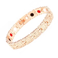Gelang Pasangan Magnetik Pria Terbaru, Model Eropa Amerika, Motif Kupu-kupu Retro, Gelang Terapi 4 in 1