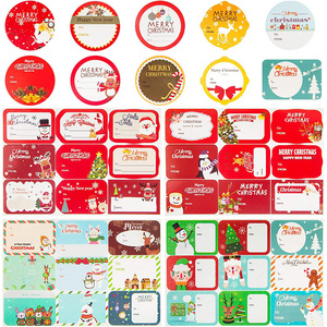 Étiquettes autocollantes pour cadeaux de noël, motifs adhésifs de noël, étiquette de nom, étiquette de cadeau de vacances, petite - Product Image 1