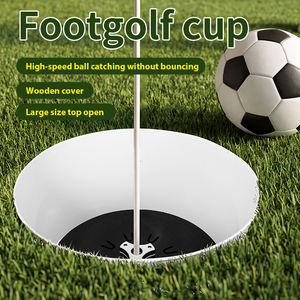 Konday <span class=keywords><strong>Footgolf</strong></span> Cup Anti-Bounce-Design 53cm Öffnung Mattweißer Körper mit Holzdeckel für Clubs - Product Image 3