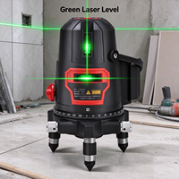 Niveau laser vert à 5 lignes haute précision, auto-nivelant, avec alarme d'inclinaison, pour la décoration de bâtiments