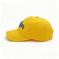 Casquette de baseball non structurée à 6 panneaux avec logo personnalisé, en sergé de coton, visière incurvée, broderie, pour le sport, toutes saisons, style Dad Hat