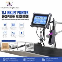 Impresora de Inyección de Tinta TIJ de Alta Resolución 600*600DPI, Altura de Impresión de 12.7/25.4mm, Cartucho de Tinta Multicolor para Bordado y Marcado de Telas