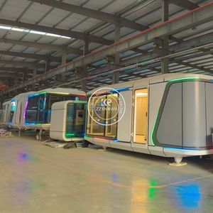 Vente flash 2025 : Module de vacances modulaire, bureau mobile, capsule spatiale ronde mobile de luxe, maison mobile, lit, hôtel, cabine - Product Image 1