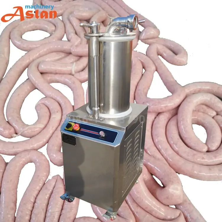 Riempitrice per salsicce di maiale insaccatrice idraulica economica per salsicce riempitrice per salsicce per Hot Dog