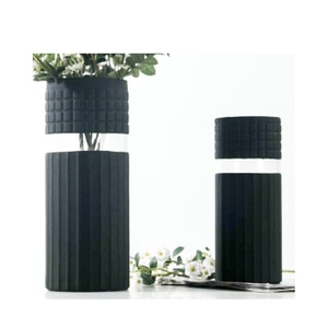 <span class=keywords><strong>Vase</strong></span> en verre de haute qualité, <span class=keywords><strong>transparent</strong></span>, or, fleur, fabrication délicate, aspect élégant - Product Image 2