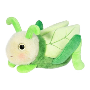 Bắt mắt sống động màu xanh lá cây phim hoạt hình <span class=keywords><strong>Locust</strong></span> với Perky râu vải mềm Bìa lifelike cánh nhựa mắt sang trọng châu chấu đồ chơi - Product Image 2