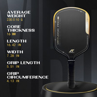 ACEFULLY Master Series Pickleball-Schläger MPP Hochsprung-All-Schaumkern T700 Kohlefaser VIRTUOSO 230g 42cm 16mm Modell 02
