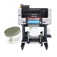 Impresora UV DTF Locor de 30 cm A3, rollo a rollo, para impresión de etiquetas y pegatinas con película de transferencia en frío, plotter UV con laminador