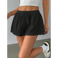 Shorts décontractés rayés pour femmes, style européen et américain, basiques et tendance, pour l'été et la maison, coupe ample, transfrontalier