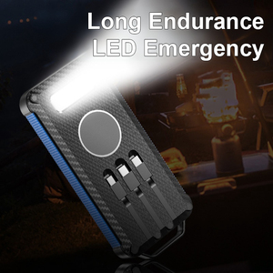 Banque d'énergie solaire extérieure tout-en-un 10000mAh Chargement solaire d'urgence portable avec interface d'entrée micro USB - Product Image 3