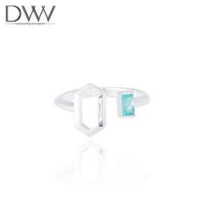Prezzo più basso <span class=keywords><strong>Oro</strong></span> Intrecciata A Catena In Argento Anello Myanmar Gioielli Anello - Product Image 3