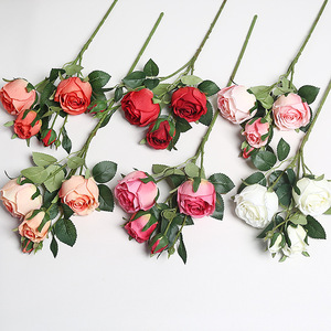 Fleur artificielle <span class=keywords><strong>Shana</strong></span> Rose, style nordique, pour décoration intérieure et allée de mariage - Product Image 1