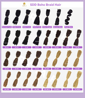 Extensiones de Cabello Humano Virgen Remy Brasileño de Primera Calidad, Sin Procesar, Doble Trama, Punta en V de Dos Puntas, Rizado, Estilo Boho, a Granel