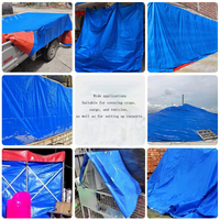 Bâche robuste imperméable pour camion, bâche en PE avec œillets élargis pour la protection des véhicules de transport