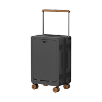 Valise de voyage à roulettes personnalisable OEM avec poche avant pour ordinateur portable et grande capacité
