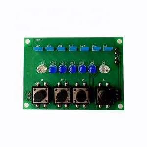 Carte de circuit imprimé personnalisée avec bouton-poussoir, indicateur LED, assemblage de PCB pour module de débogage d'équipement d'automatisation - Product Image 1
