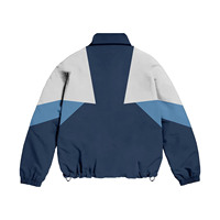 Y2K Streetwear Sporty Veste et Pantalon Ensemble Coupe-Vent Jogger Ensemble Maille Doublure Polyester Nylon Coupe-Vent Survêtement