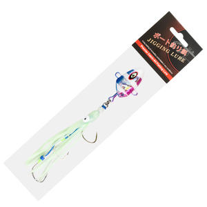 Rechtsboven Jig114 100G ~ 300G Lichtgevende Loden Kop Trage Pitch Glow Rok Inktvis <span class=keywords><strong>Jig</strong></span> <span class=keywords><strong>Rig</strong></span> 3 Haken Metalen Aas Gloeien Langzaam Jigging Lokken - Product Image 5