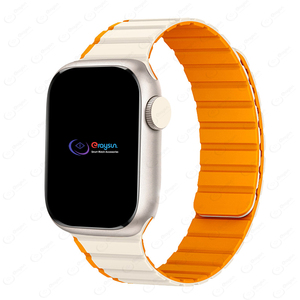 Eraysun tali jam tangan silikon, lingkaran magnetik mewah Ultra <span class=keywords><strong>2</strong></span> I Watch 6/7/8/9 tali pergelangan 42/44/45/49mm untuk Apple Watch Band - Product Image 6