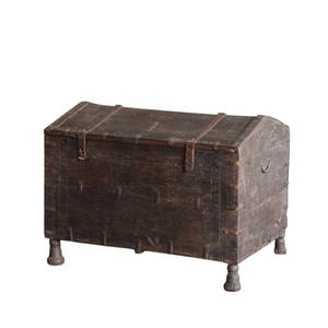 Unique collection Vintage wooden trunk Wooden <b>Box</b> Mix & <b>Match</b> Decor - MOQ 1 Container Only - Product Image 1