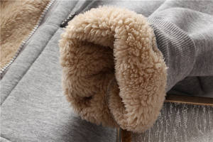 Sudaderas con cremallera lisas en blanco Oem de gran tamaño con forro polar para mujer con logotipo personalizado - Product Image 5