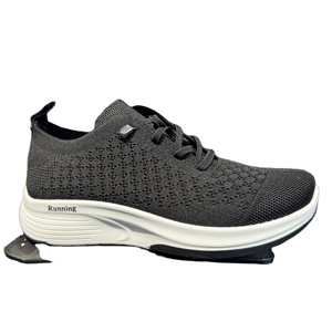 Chaussures de course respirantes pour hommes en maille Flyknit, à lacets rapides, <span class=keywords><strong>semelle</strong></span> épaisse et amortissante, pour la marche décontractée et les sports de plein <span class=keywords><strong>air</strong></span> - Product Image 1