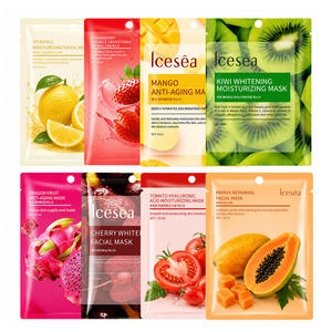 Mascarilla Facial Natural de Frutas de Marca Privada, Surtido de Limón, Fresa y Kiwi, Hidratante, Minimiza Poros, Calmante para Piel Sensible, OEM - Product Image 1