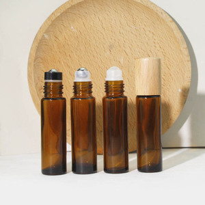 Chai lăn thủy tinh cao cấp với nắp tre tự nhiên, có thể tái sử dụng, đựng serum dưỡng da, tinh dầu - Product Image 2