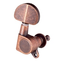 Chevilles d'accordage pour guitare électrique acoustique, en cuivre entièrement fermées, avec boutons et cordes, vente en gros