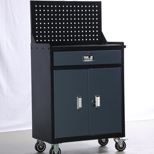 Armoire à outils mobile robuste en fer, 1 tiroir, 2 portes, capacité <span class=keywords><strong>de</strong></span> charge 300 kg, <span class=keywords><strong>pour</strong></span> ateliers, <span class=keywords><strong>garage</strong></span>, <span class=keywords><strong>chariot</strong></span> à outils, fabrication OEM/ODM/OBM - Product Image 5