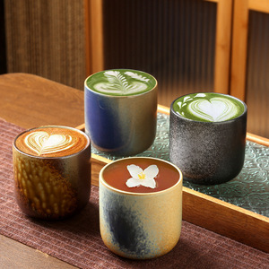 Tazza in Ceramica <span class=keywords><strong>Stile</strong></span> Giapponese per Caffè e Tè, Design Vintage di Lusso Leggero, Riutilizzabile per Latte Art, Colazione e Uso Pomeridiano - Product Image 4