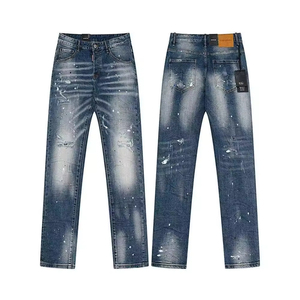 กางเกงยีนส์แฟชั่น DSQUARED2 สไตล์วินเทจลุคย้อนยุคแบบลำลองสำหรับผู้ชายและผู้หญิง - Product Image 5
