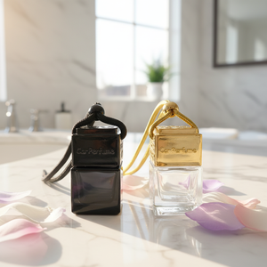 Customized Square Shape Mini Empty <strong>Car</strong> Perfume Bottle <strong>Diffuser</strong> Glass Bottle Cube Hanging <strong>Car</strong> Decoration - Product Image 4
